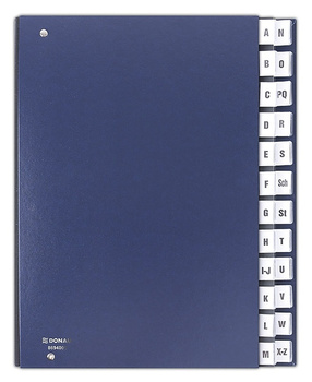 Teczka korespondencyjna Donau A4 A-Z granatowa