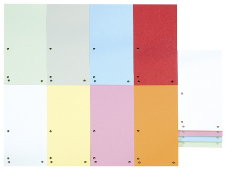 Przekładki kartonowe Donau 1/3 A4 czerwone (100)