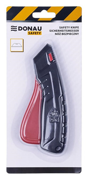 Nóż bezpieczny Donau Safety czarno-czerwony