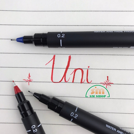 Cienkopis kreślarski Uni Pin-200 0.2mm czerwony