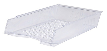 Szufladka na biurko DONAU, polistyren, A4, ażurowa, transparentna