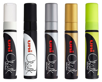 Marker kredowy Uni Chalk PWE-17K srebrny