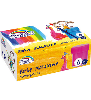 FARBY PLAKATOWE FIORELLO 20ml*6 KOLORÓW