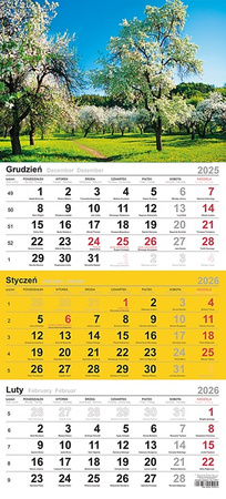Kalendarz trójdzielny Michalczyk i Prokop 290x619mm