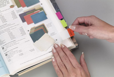 ZAKŁADKI POST-IT 25*38mm 3 KOLORY (3*22)