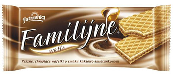 WAFLE JUTRZENKA FAMILIJNE 180g KAKAOWO-ŚMIETANKOWE