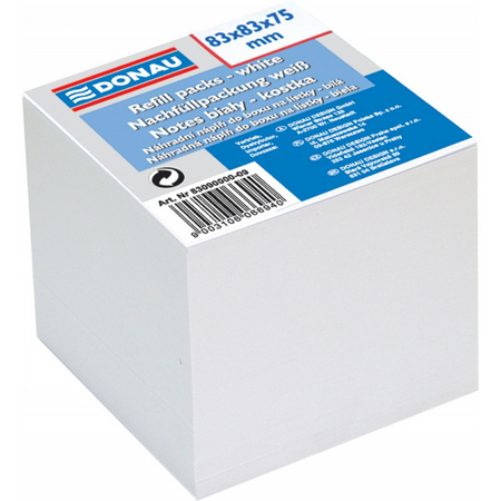 KOSTKA NIEKLEJONA 85*85*70mm BIAŁA