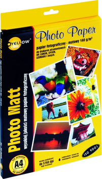 PAPIER FOTO YELLOW ONE A4 140g MAT (50)