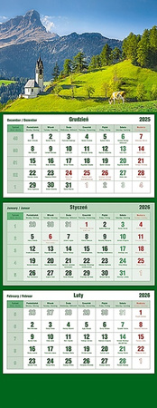 Kalendarz trójdzielny Michalczyk i Prokop 315x855mm