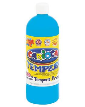 Farba tempera Carioca 1000ml jasnoniebieska