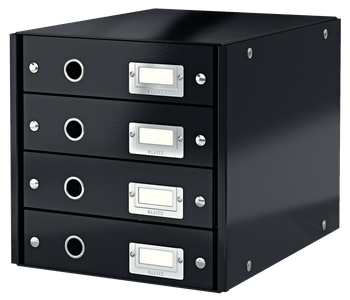 POJEMNIK 4 SZUFLADY LEITZ C&S CZARNY