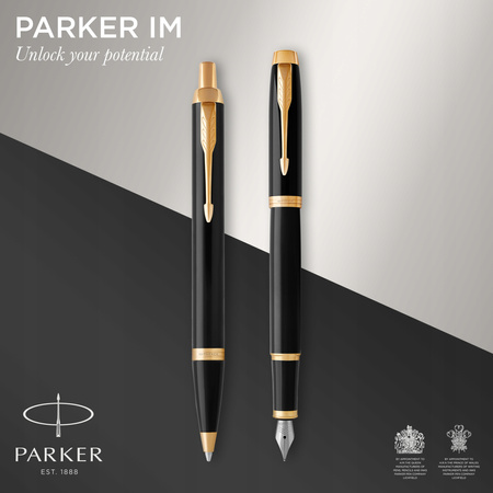 Pióro wieczne i długopis Parker IM Core Black GT