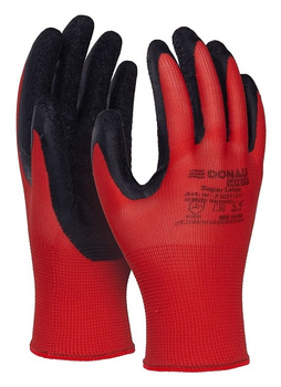 Rękawice Donau Safety Super Latex rozm.10 czerwone