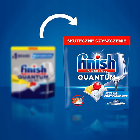Kapsułki do zmywarki Finish Quantum All-in-1 Lemon (120)
