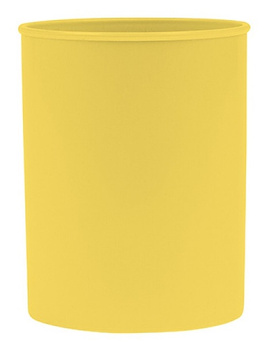 Pojemnik na długopisy DONAU LIFE, pastel, 95x75mm, okrągły, żółty