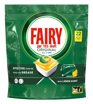 Kapsułki do zmywarki Fairy Original All in one Lemon (22)
