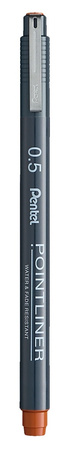 Cienkopis Pentel PointLiner 0.5mm miedziany