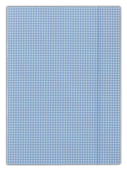 Teczka kartonowa z gumką Donau A4/400g w kratę niebieska