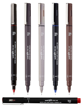 Cienkopis kreślarski Uni Pin-200 0.1mm niebieski