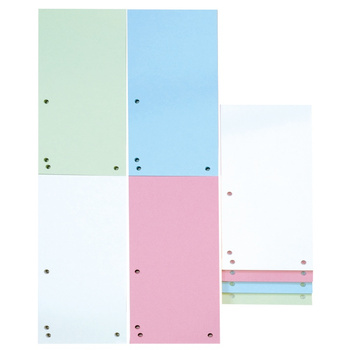 Przekładki kartonowe Donau 1/3 A4 mix kolorów (100