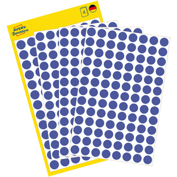 KÓŁKA AVERY śr.8mm USUWALNE NIEBIESKIE (4x104)