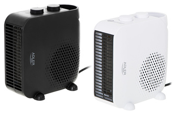 Termowentylator ADLER AD 7725w, z regulacją siły nadmuchu, biały