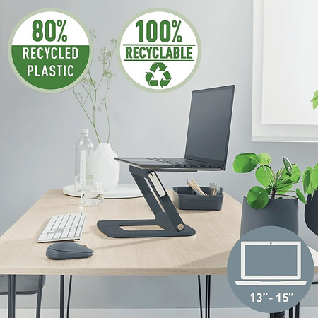 Podstawa pod laptop Leitz Ergo regulowana szara