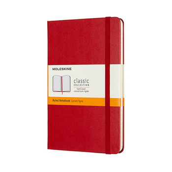 Notatnik Moleskine Classic M (11.5x18cm) linia czerwony