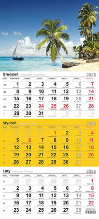 Kalendarz trójdzielny Michalczyk i Prokop 290x619mm