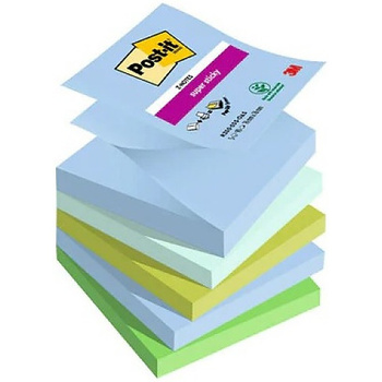 Karteczki Post-it Super Sticky Z-Notes 76x76mm pastelowe (5x90)