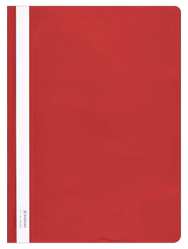 Skoroszyt DONAU, PVC, A4, twardy, 150/160mikr., czerwony