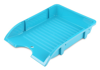 Szufladka na biurko DONAU, niełamliwa, PP, A4, turkusowy