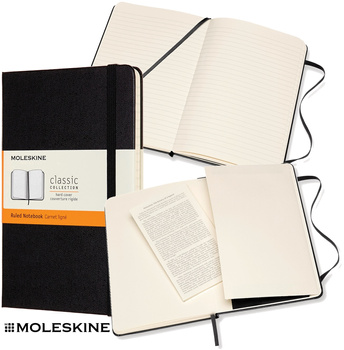 Notatnik Moleskine Classic M (11.5x18cm) linie czarny