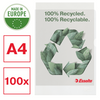 Folder Esselte Recycled Premium A4/100µm groszkowy (100) 