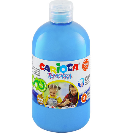 Farba tempera Carioca 500ml jasnoniebieska