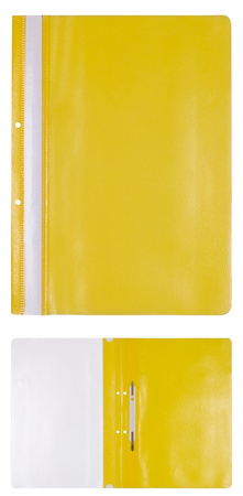 Skoroszyt OFFICE PRODUCTS, PP, A4, 2 otwory, 100/170mikr., wpinany, pomarańczowy