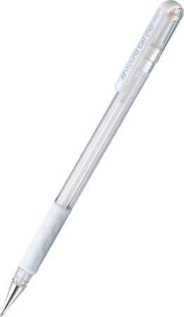 Długopis żelowy Pentel Hybrid Gel Grip K118 biały
