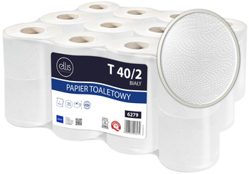 Papier toaletowy Ellis 40m 2w celuloza biały (24)