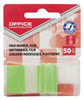 Zakładki indeksujące OFFICE PRODUCTS, PP, 25x43mm, 1x50 kart., blister, żółte