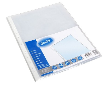 Koszulki Bantex A4/45µm krystaliczne (100)