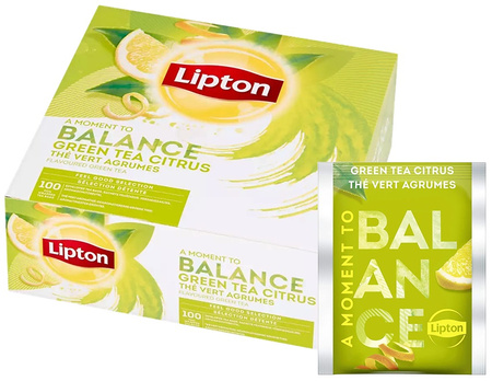 Herbata Lipton Balance Green Tea Citrus (100)