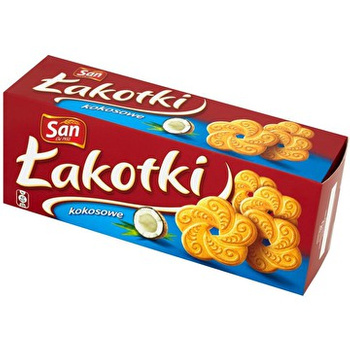 CIASTKA SAN ŁAKOTKI 168g KOKOSOWE