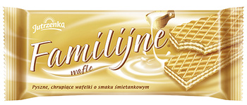 WAFLE JUTRZENKA FAMILIJNE 180g ŚMIETANKOWE