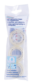 Taśma biurowa DONAU, 15mm, 10m, 3szt.