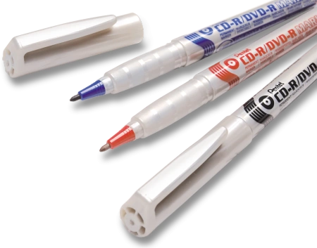MARKER DO CD/DVD PENTEL CZERWONY
