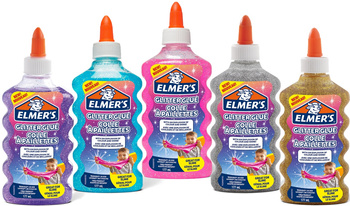 Klej w płynie Elmer's 177ml z brokatem srebrny