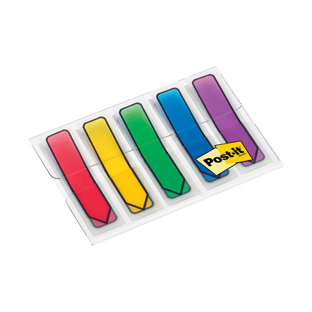 ZAKŁADKI POST-IT 12*43mm STRZAŁKI 4 KOLORY NEON (4x24)