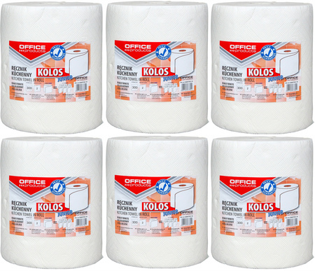 Ręczniki w rolce Office Products 60m 2w celuloza białe (6)