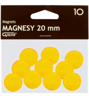Magnesy do tablic Grand śr.20mm żółte (10)