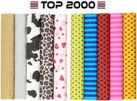 Bibuła marszczona Top 2000 Creatino 25x200cm mix wzory (10)